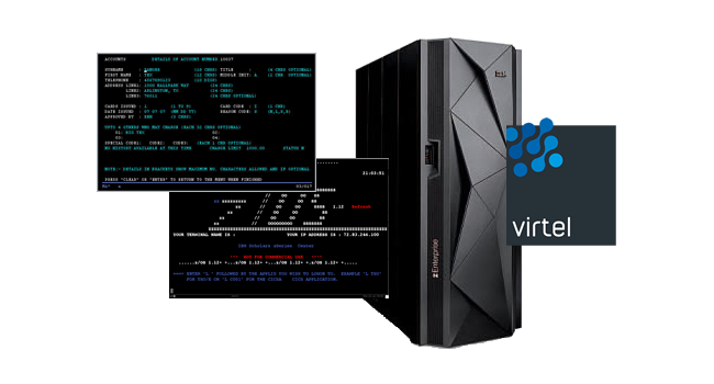Virtel installé sur le mainframe